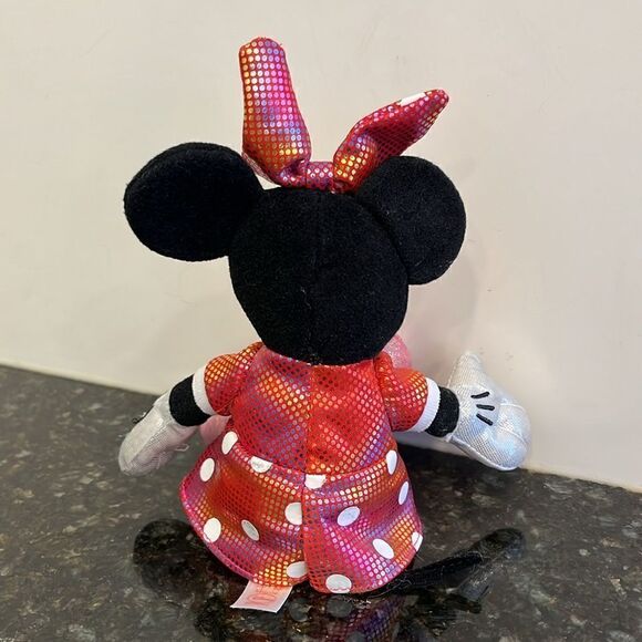 TY Beanie Baby - Disney Sparkle - MINNIE MOUSE (Rainbow Dress) (8 inch) - Picture 4 of 9
